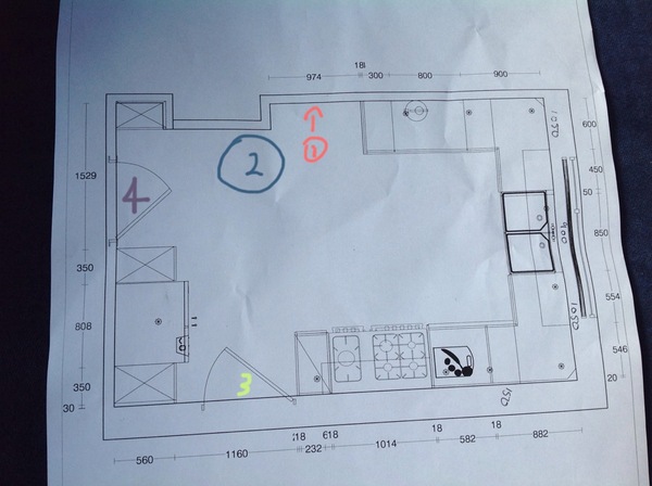 Kitchen planning- have I overlooked anything? (With diagram, naturally)
