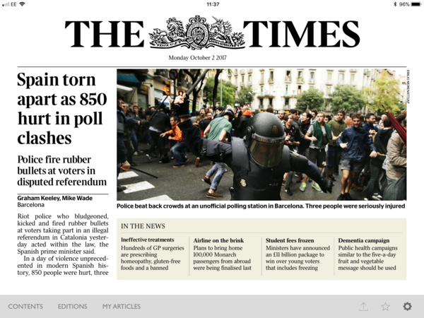 what the jeff is going on in Catalunia?