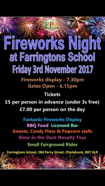 Farringtons' Firework Display Chislehurst