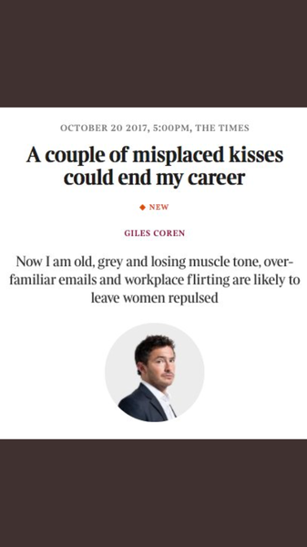 Giles Coren on Weinstein and what a terrible shame it is that women have to power to ruin a sex pest's career