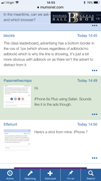 Funny line across the screen - iPhone