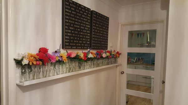 Which pink for my flower wall?