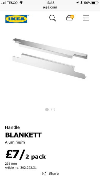 How much should worktops overlap base units in a contemporary kitchen?