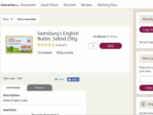 To be shocked at the rising price of food?