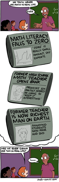 Not knowing maths is not a badge of honour, is it?