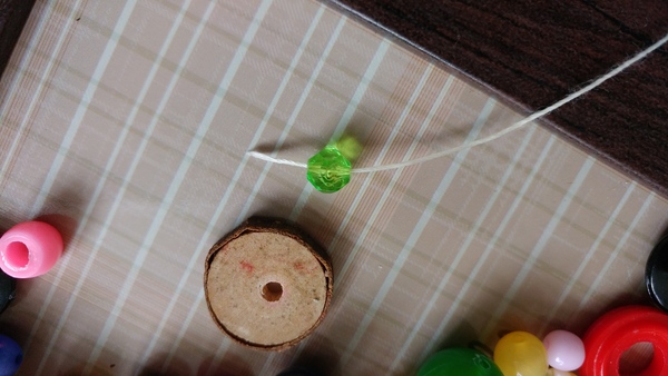 I had this idea for children's beading and it worked!