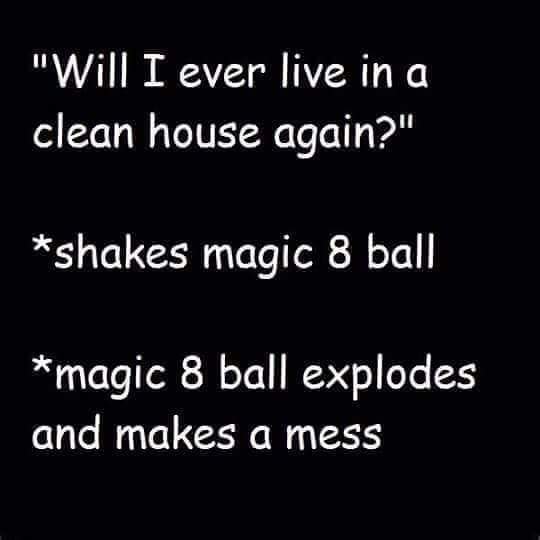To think it is easy to keep your home clean?