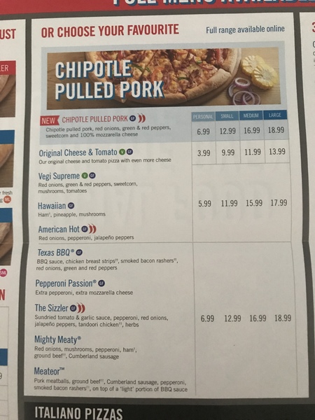 To wonder what the hell? A Domino's pizza is £20??