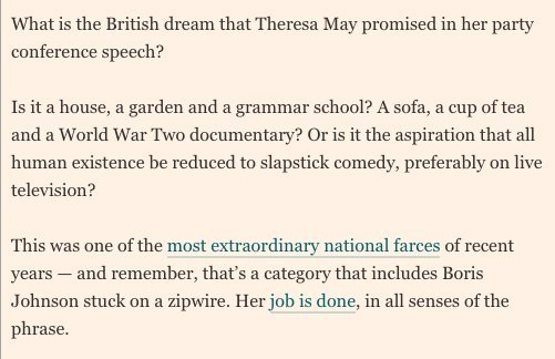 Westminstenders: Beano or Bust