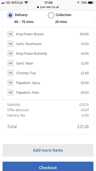 Please help me choose my Indian takeaway