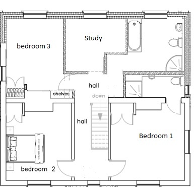 Bigger Bathroom or Bigger Study (Floorplan attached)