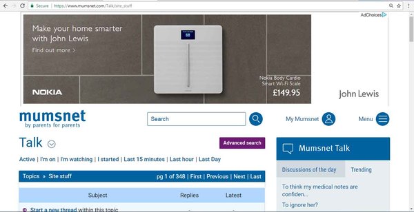 Mumsnet top of page banner