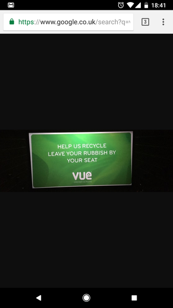 Why don't people take their rubbish when they leave the cinema?