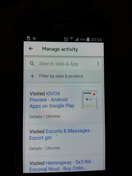 Accidental or deliberate google search? Escorts!