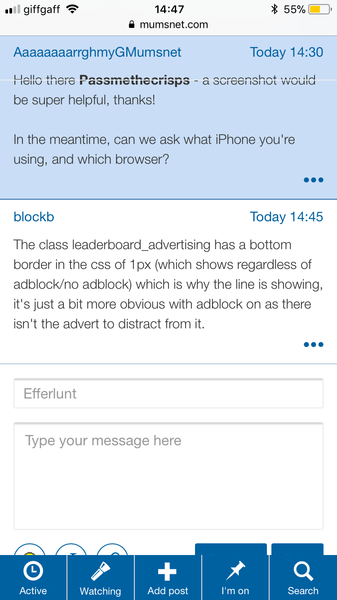 Funny line across the screen - iPhone