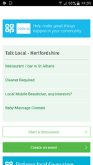 Local mumsnet stuff at the bottom suddenly changed location