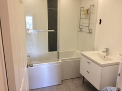Plastering bathroom walls after refit