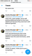 190cm, 100kg size 15 feet transwoman tries to join women's Aussie Rules football