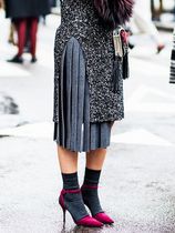 Do you wear socks with heels? Come this way
