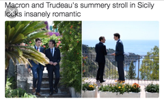 To think Macron is sexy and he knows it?