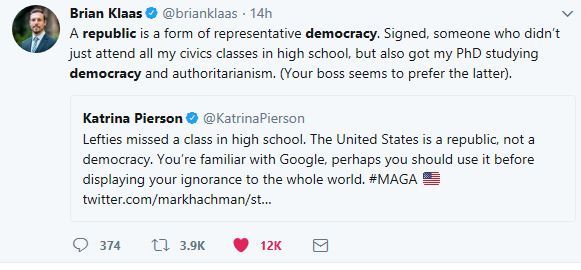 The zephyrs of change. Trump continued