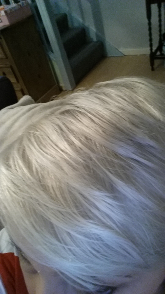 Head shave to go grey