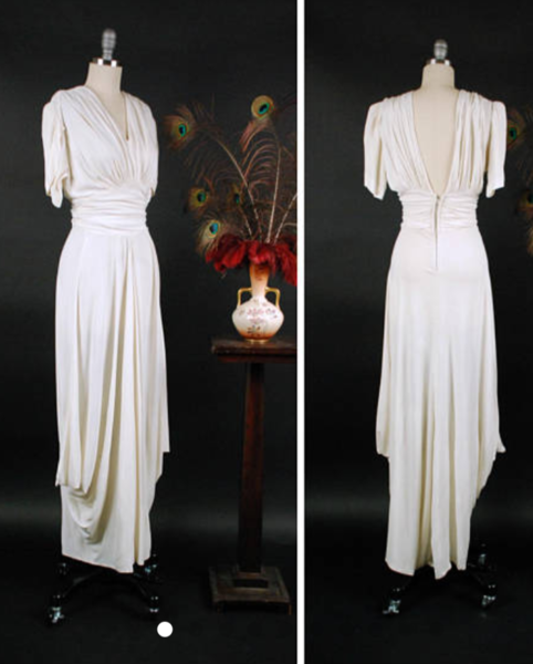 How would you accessorise this long white dress for an awards do?