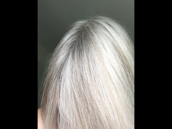 Head shave to go grey