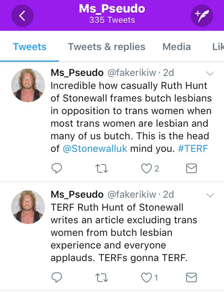 Ruth Hunt on butch lesbians not needing the support of ‘transphobes’