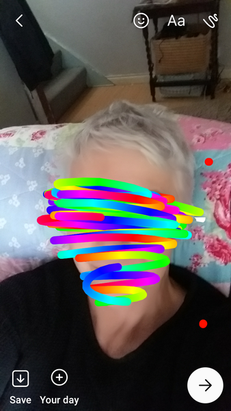 Head shave to go grey