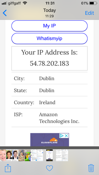 I’m in UK. Phone thinks I’m in Dublin. Help!