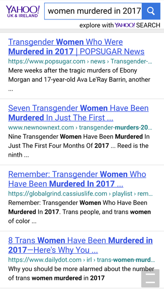 Google “women killed in 2016” - you won’t believe the result