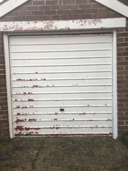 Awful garage door - how best to tackle?