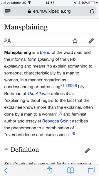 To think gender alters the perception of what is said on MN?
