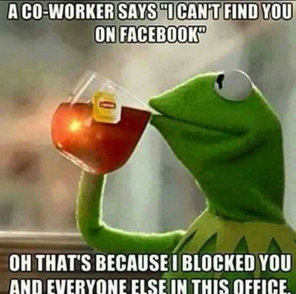 To be bothered that colleague didn't accept my friend request?