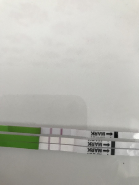 Clear positive ovulation test