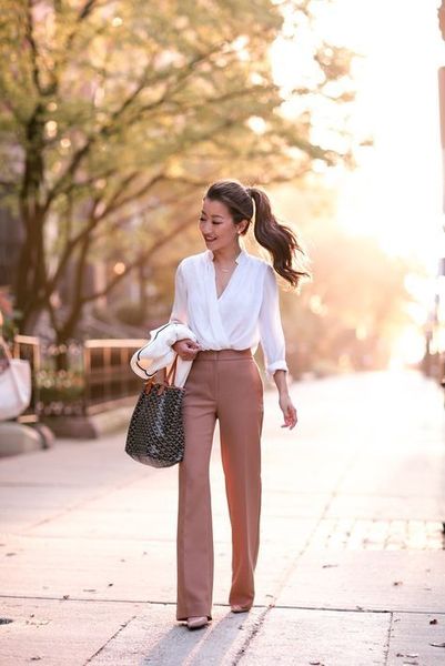 what to wear with wide leg trousers???
