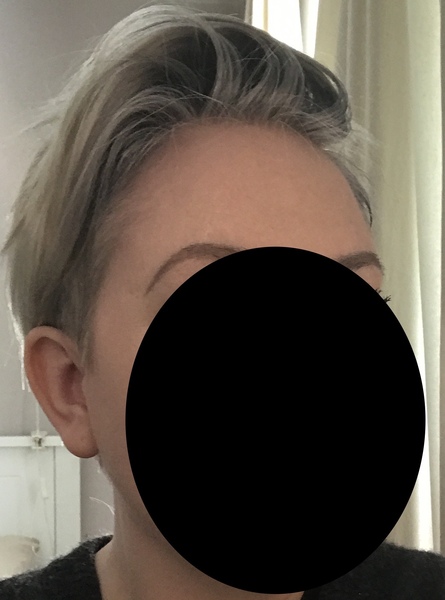 Head shave to go grey