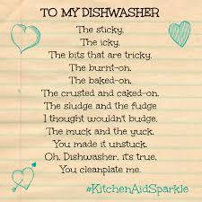 To want a dishwasher?