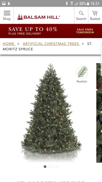 To buy a £300 Christmas tree?