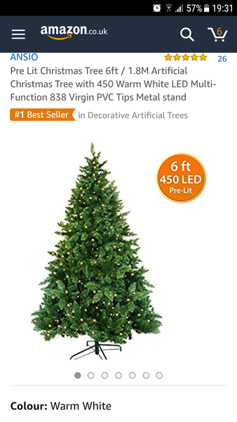 To buy a £300 Christmas tree?