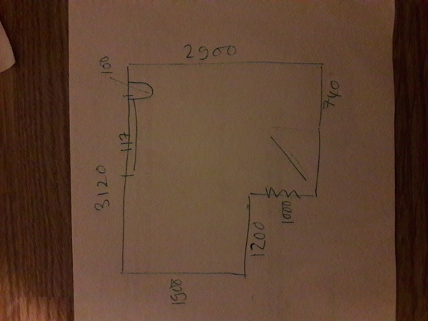 please please help with bathroom layout - with pic!