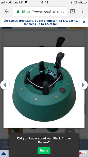 What do you put your Christmas tree in?