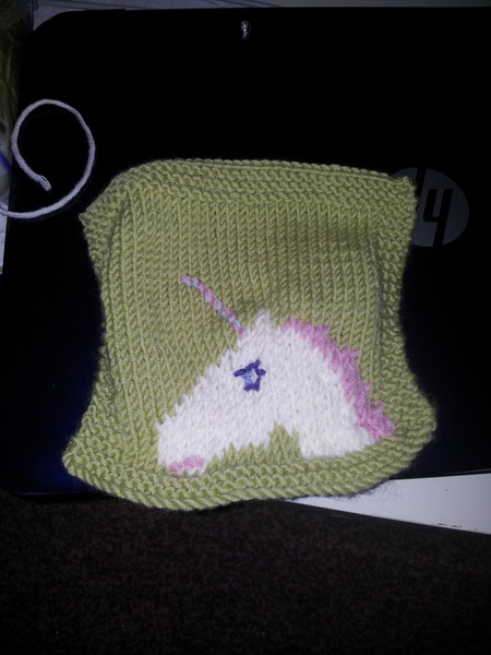 Woolly Hugs. Photos of the finished Blanket for CatThiefKeith's family and a message from her DH now on this original thread. TITLE EDITED BY MNHQ