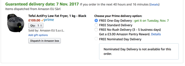 Amazon delivery in no packaging