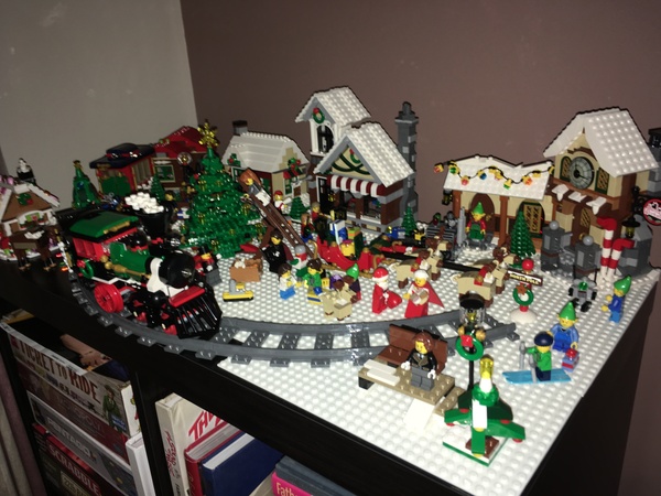 Who has a christmas village scene?