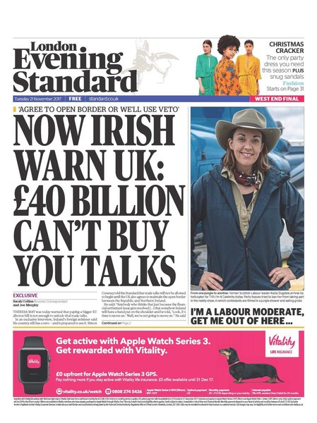 EU ultimatum regarding Northern Ireland border