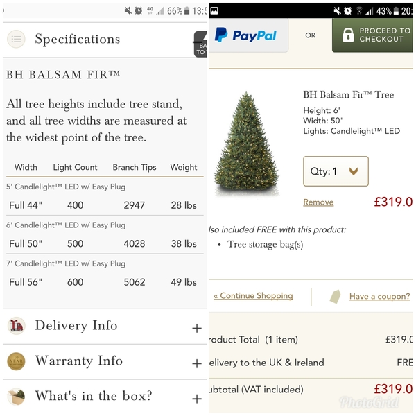 To buy a £300 Christmas tree?