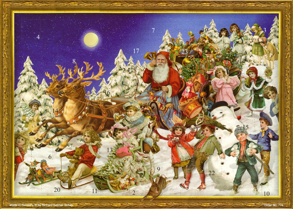 To be nostalgic about picture advent calenders?