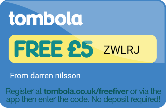 Tombola free £5 codes